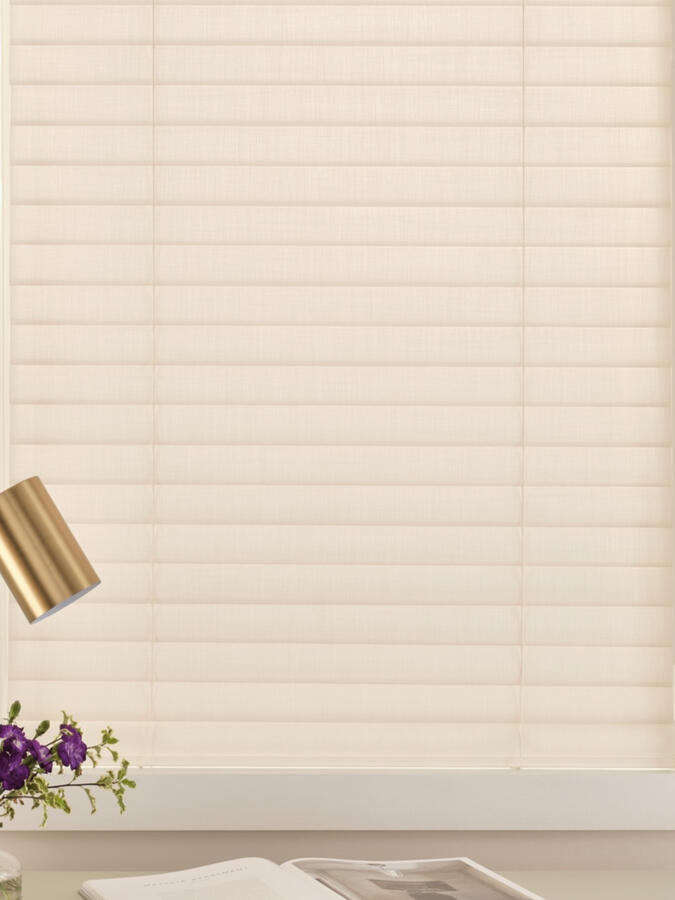 Aria™ Soft Blinds — the familiar versatility of blinds with a softer fabric look. Hunter Douglas.