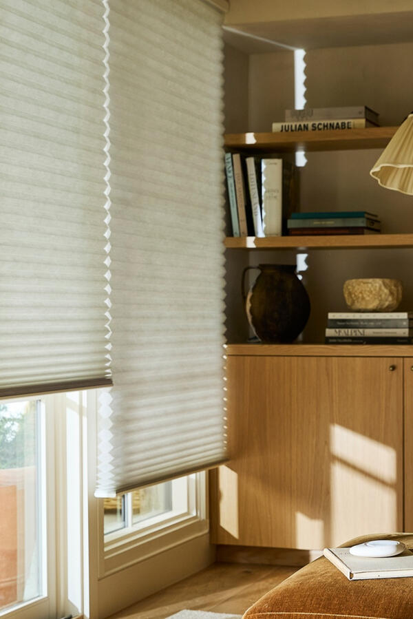 Duette® Honeycomb Shades — a cellular design for a soft, tailored look. Hunter Douglas.